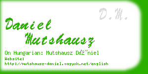 daniel mutshausz business card